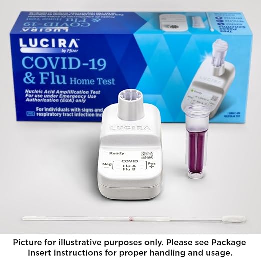LUCIRA® by Pfizer COVID-19 & Flu Home Test - May 24' Expiration